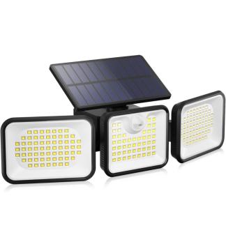 LED Solarlampen für Außen mit Bewegungsmelder 180 LED Solarleuchten